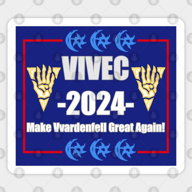 Vivec 2024: Make Vvardenfell Great Again! Sticker by FrenArt